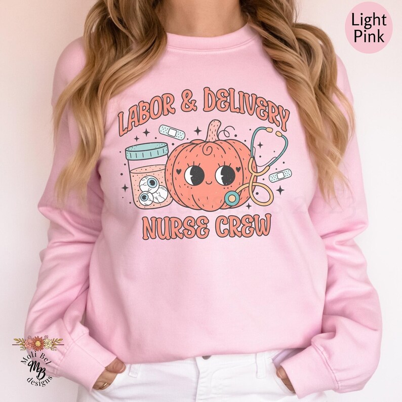 Cute Labor and Delivery Nurse Sweatshirt Spooky Halloween Delivery ...