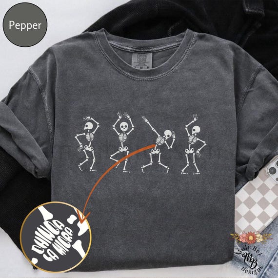 Subtle Chinga La Migra Dancing Skeletons Shirt Day of the Dead Liberal Resist Fuck Ice Spooky Pro Immigration Anti Deportation Immigrant Tee