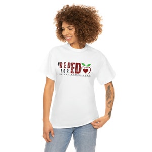 Red For ED T-Shirt (light version)  |  #redfored  |  #red4ed  |  Unisex Heavy Cotton Tee