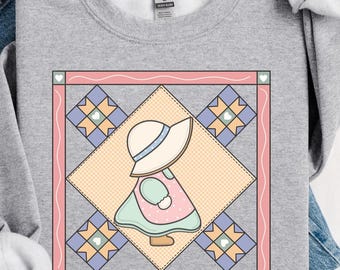 Vintage inspired png design. 90s inspired. Grandma core png. Thrifted decor png. Granny sweater. Digital download only.