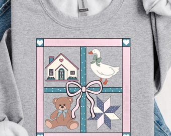Vintage inspired png design. 90s inspired. Grandma core png. Thrifted decor png. Granny sweater. Digital download only.