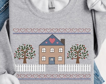 Vintage inspired png design. 90s inspired. Grandma core png. Thrifted png. Granny sweater. Digital download only.