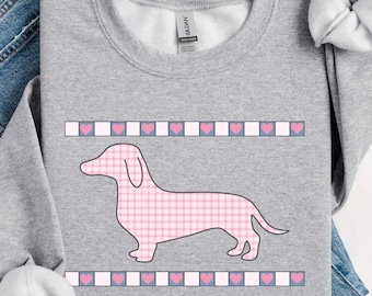 Dachshund png. Vintage inspired png design. 90s inspired. Grandma core png. Thrifted decor png. Granny sweater. Digital download only.