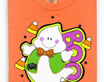 Vintage Halloween PNG Design: 90s Inspired Ghost (Digital Download)