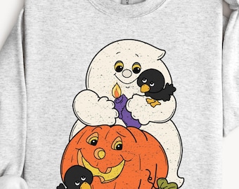 Vintage Halloween PNG Design: 90s Inspired Ghost (Digital Download)