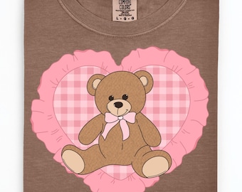 Vintage inspired png design. Teddy bear. 90s inspired. Grandma core png. Thrift store png. Granny sweater. Digital download only.