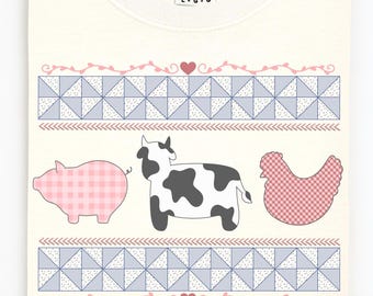 Vintage farm inspired png design. 90s inspired. Grandma core png. Thrift store png. Granny sweater. Digital download only.