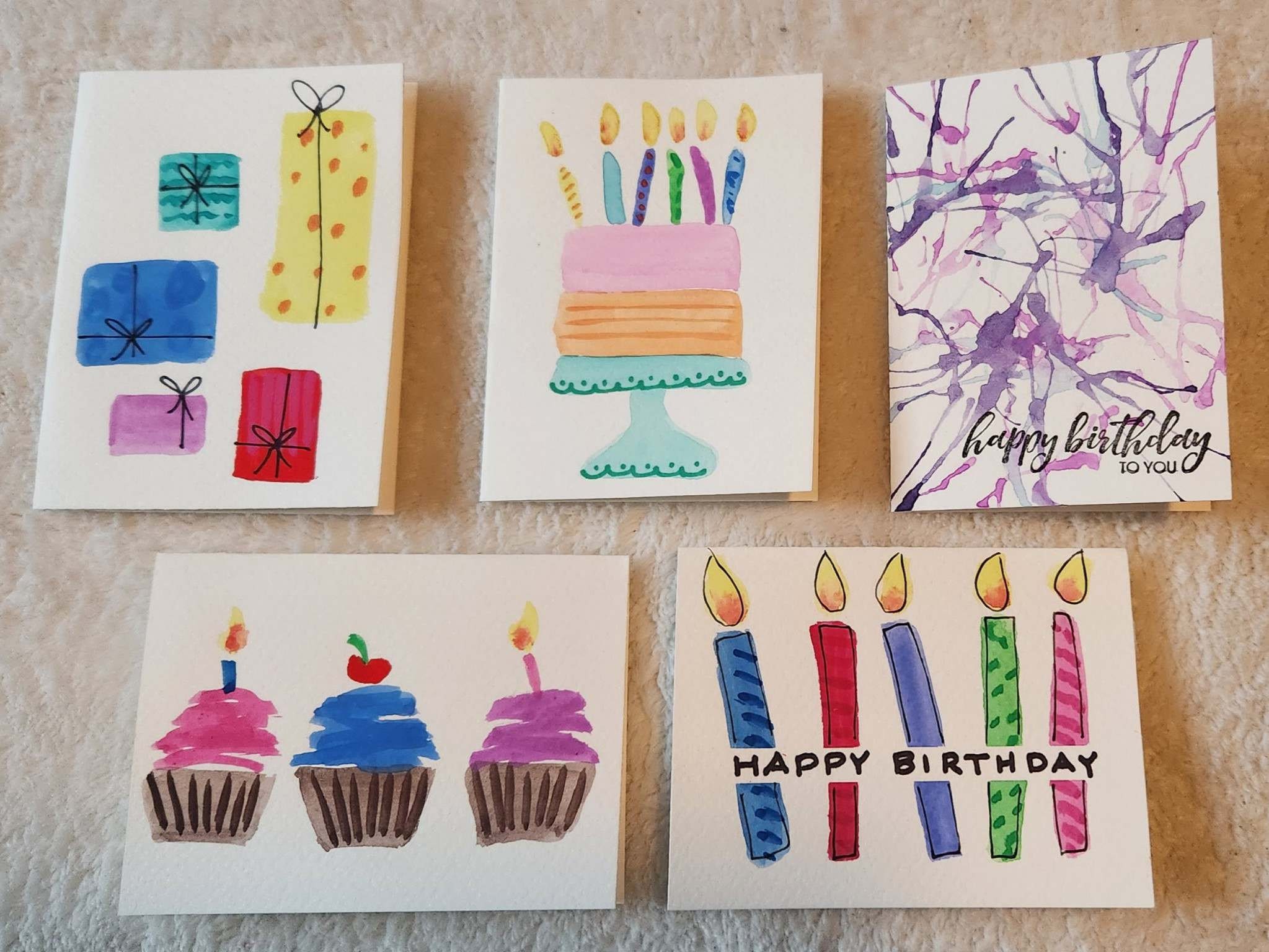 Tarjeta de cumpleaños casera Multi-Pack (20 tarjetas) - Etsy México, image size:2047x1536