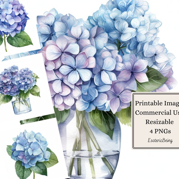 Blue Hydrangea - Etsy