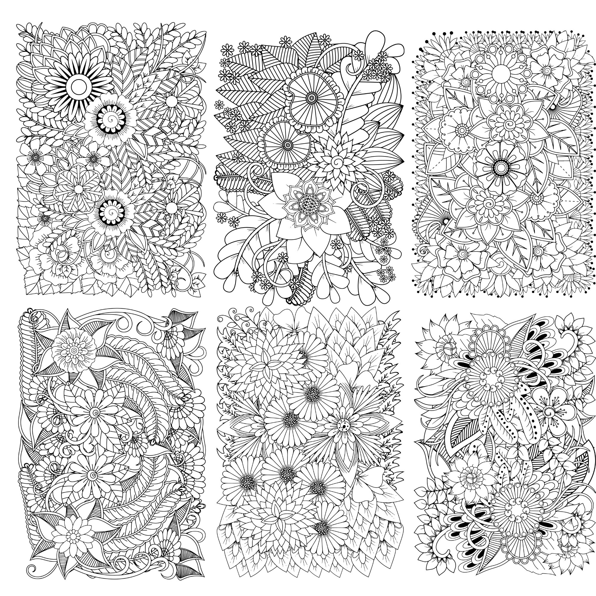 100 PAGES Adult Coloring Pages,printable Coloring Pages,instant ...