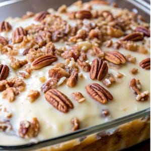 Butter Pecan Praline Poke Cake Recept, pdf-recepten downloaden, recept voor pecannoten, beste cakerecepten, digitaal product