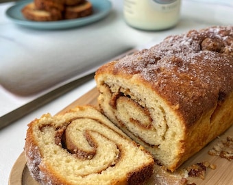 Cinnamon Donut Sweet Bread ,Download Recipe PDF,recipe for cinnamon donut bread,becker bread recipe,pdf recipe