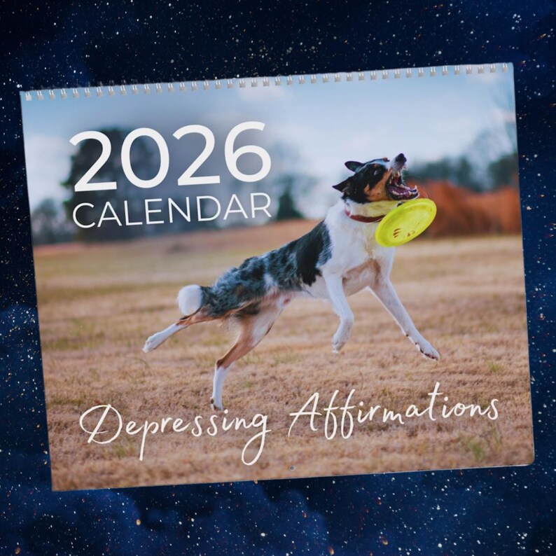 Depressing Affirmations 2026 Calendar, Hilarious Demotivational Quotes