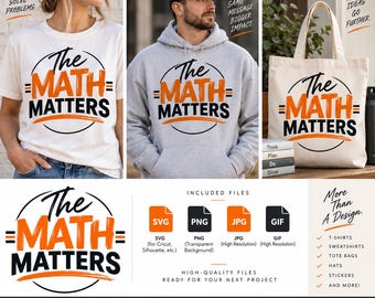 The Math Matters PNG | Business Owner Motivational Design | Entrepreneur Shirt Graphic | Digital Download