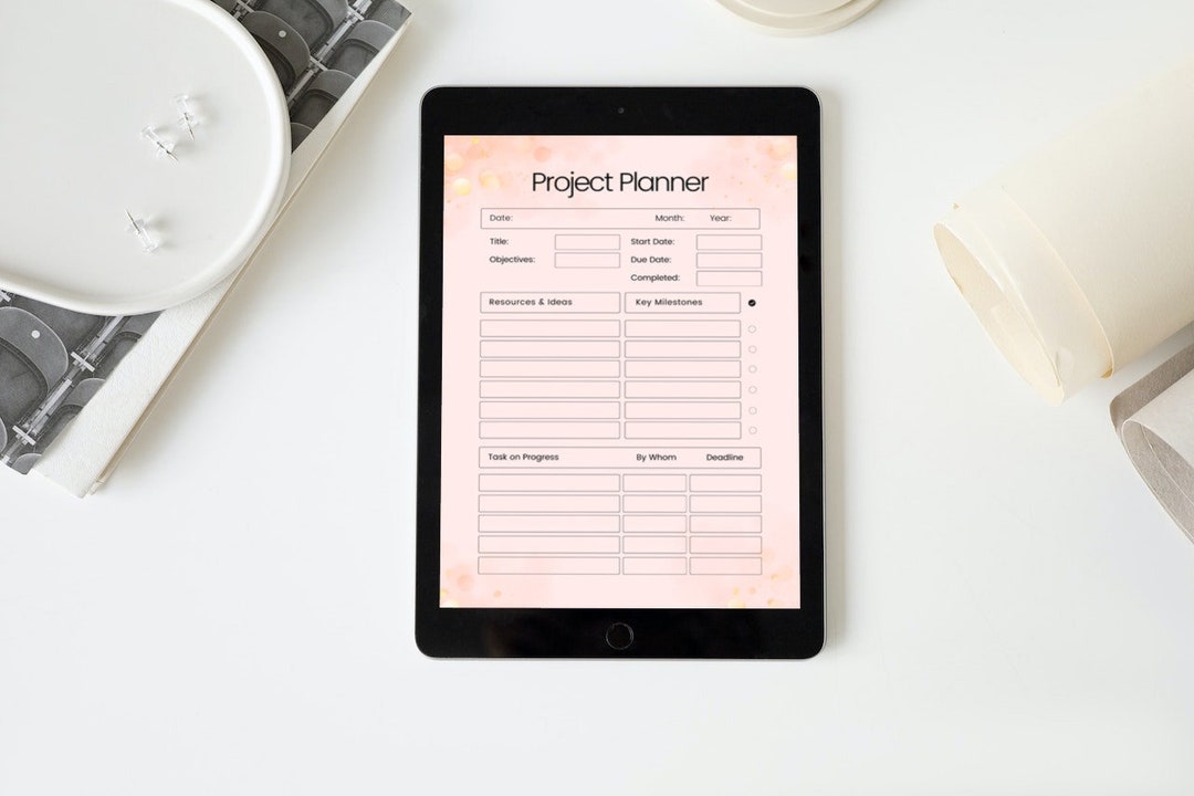 Printable Project Planner, Printable Project Tracker, Project Planner ...