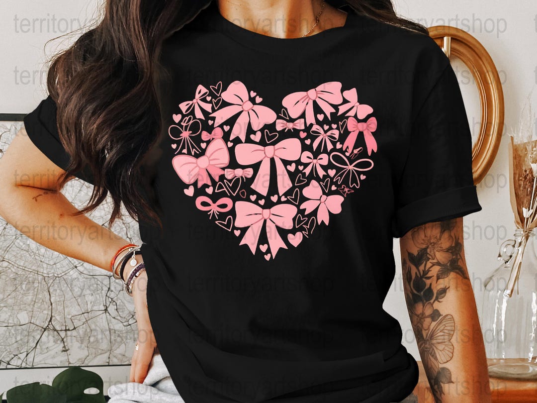 Heart & Bow Graphic Tee main image 1
