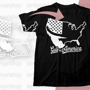 Kaartontwerp Amerikaanse Gulf Coast, USA Stars and Stripes digitale download, patriottische muurkunst, Instant Download