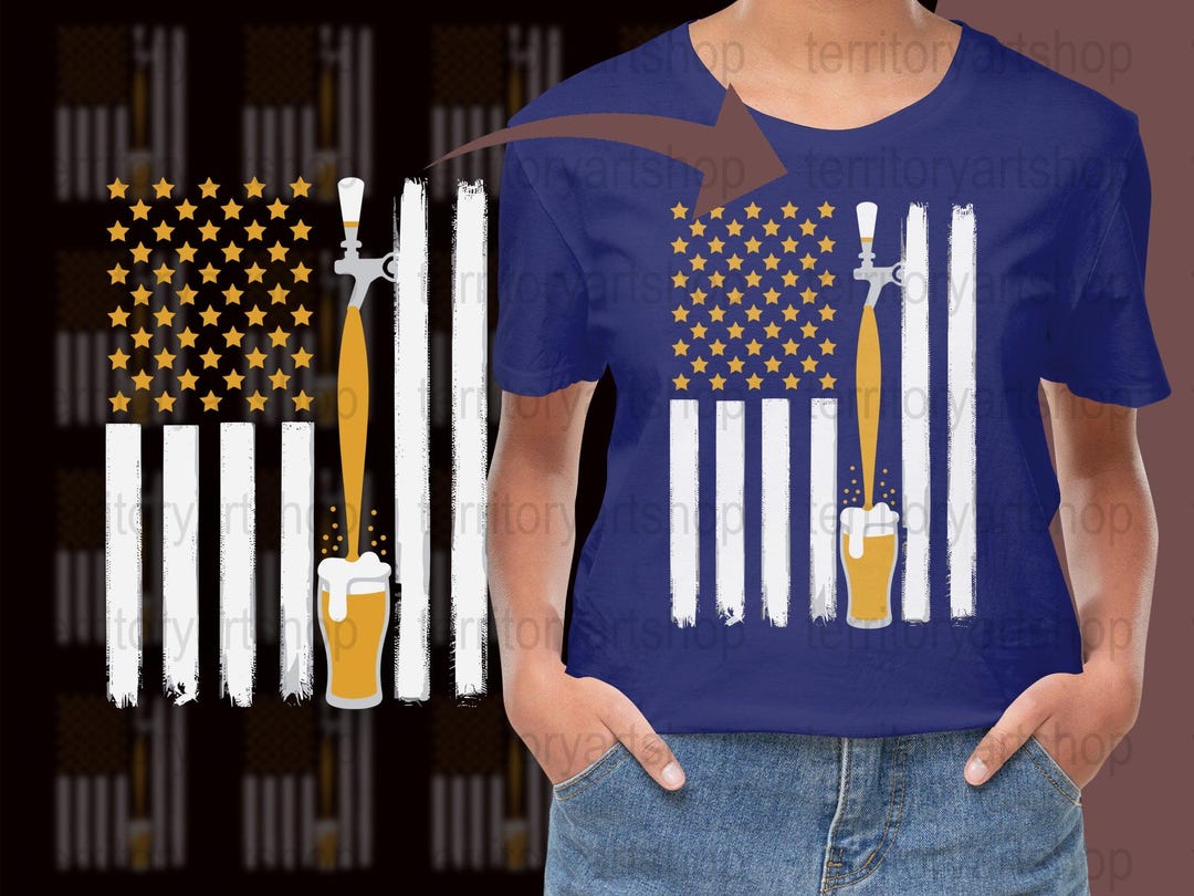 Patriotic Beer Flag PNG: American Craft Beer Lover Design (digital ...