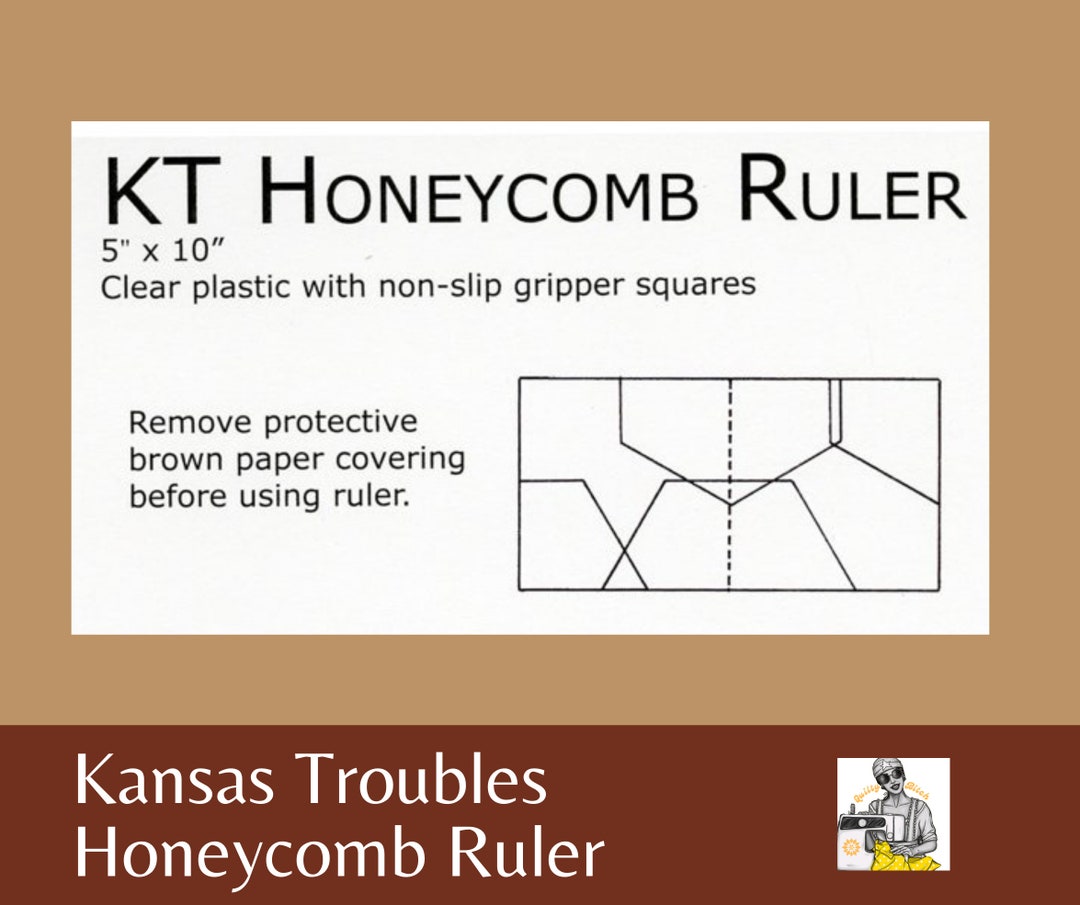In Trouble Ruler Kansas Troubles Honeycomb Quilt Ruler: 5