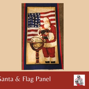 Americana Santa Panel: 24&quot; Art of Magic and Light by Larry Hersberger for Quilting Treasures ~ 100% Quilting Cotton