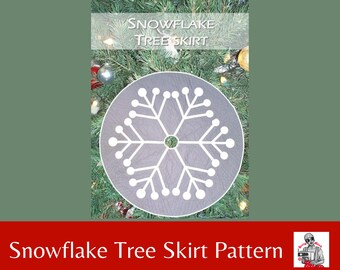 Snowflake Tree Skirt Pattern: Modern Christmas Holiday (Paper Pattern)