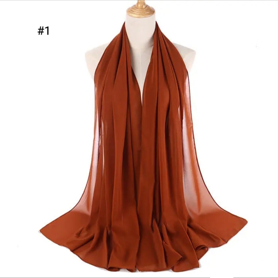 printed chiffon hijab