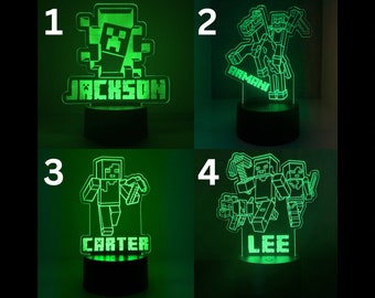 Minecraft LED Night Light gift, Minecraft Birthday, Minecraft room decor, Minecraft Gaming, Minecraft Christmas Gift, Minecraft Toys