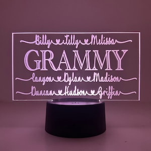 Custom Family LED Night Light, Personalized Name Light, Home Decor Gift, Christmas Gift For Her/Him/Family, LED Sign