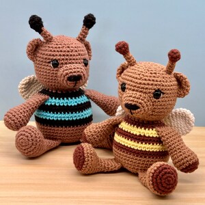 Justin Bee-Bear - Digitalt Amigurumi-mönster