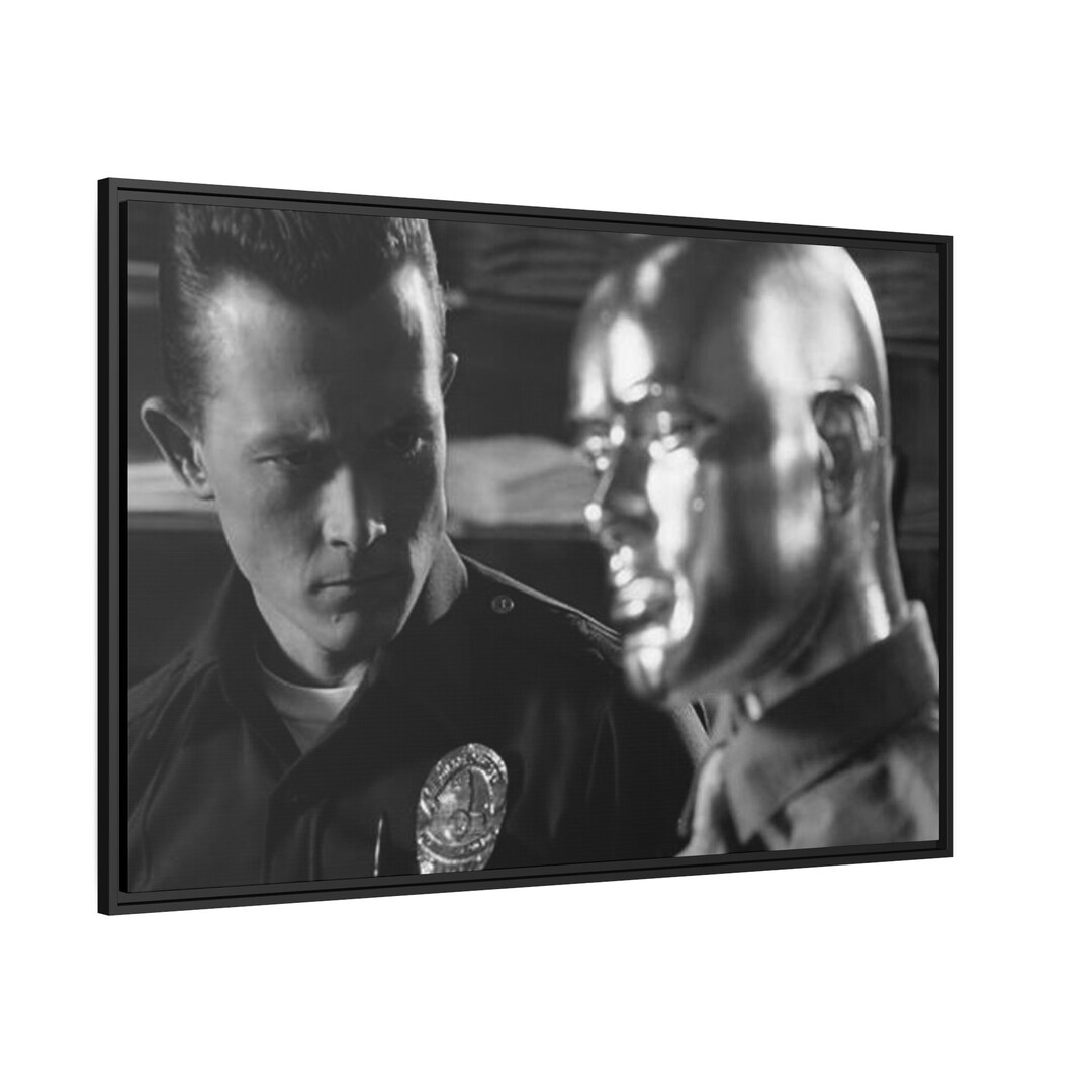 T1000 Terminator 2 T2 Matte Canvas 90s Movies Black Frame - Etsy