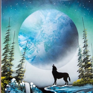 Wolf Spray paint art - art gifts spray paint art - art prints spray paint art - unique spray paint art - unique art paintings spray paint