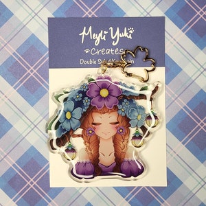 Nature Girl 3&quot; Double Sided Keychain | Backpacks, Keyrings