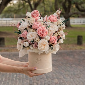 Flowers Bouquet, Preserved Flowers, Eucalyptus, Eternity roses, Preserved Rose, Roses in vase, Eternal Flower, Flowers, Mothers Day, Rose image 1