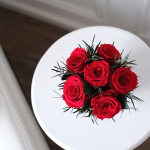 Preserved Flowers, Roses in box, Eternity Flowers, Preserved Roses, Preserved Bouquet, gift box, flowers, bouquet, Christmas Arrangement Red Roses