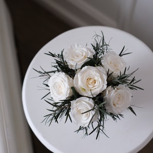 Preserved Flowers, Roses in box, Eternity Flowers, Preserved Roses, Preserved Bouquet, gift box, flowers, bouquet, Christmas Arrangement White Roses