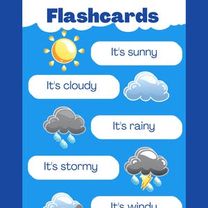 Cartes météo - Célébrez et explorez la météo, développez votre vocabulaire !