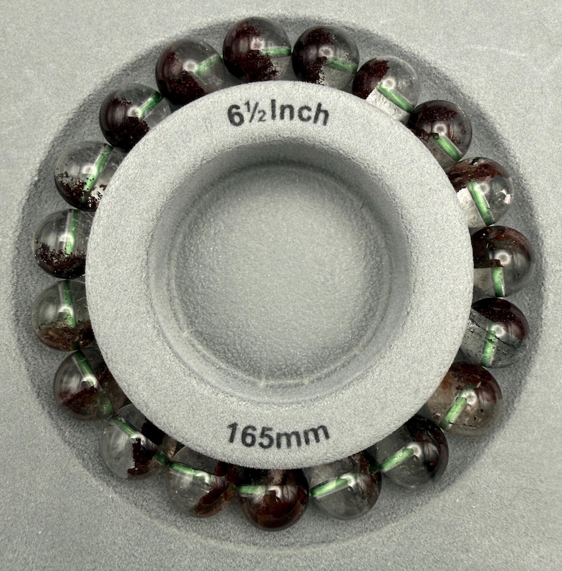 Phantom/Garden Quartz Bracelet (Lodolite) | Natural Inclusions | 10mm | Stretch Bracelet image 9