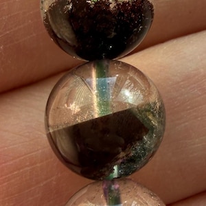 Phantom/Garden Quartz Bracelet (Lodolite) | Natural Inclusions | 10mm | Stretch Bracelet image 5