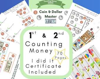 Counting Money Worksheets – Learn U.S. Coins & Values (Grades 1–2)