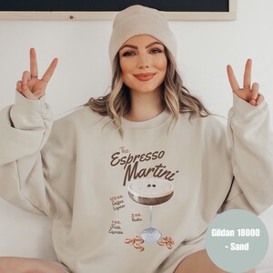 Espresso Martini Sweatshirt, Retro Espresso Martini Shirt, Vintage Cocktail Sweatshirt, Bachelorette Party Shirts, Drink Themed Group Shirts