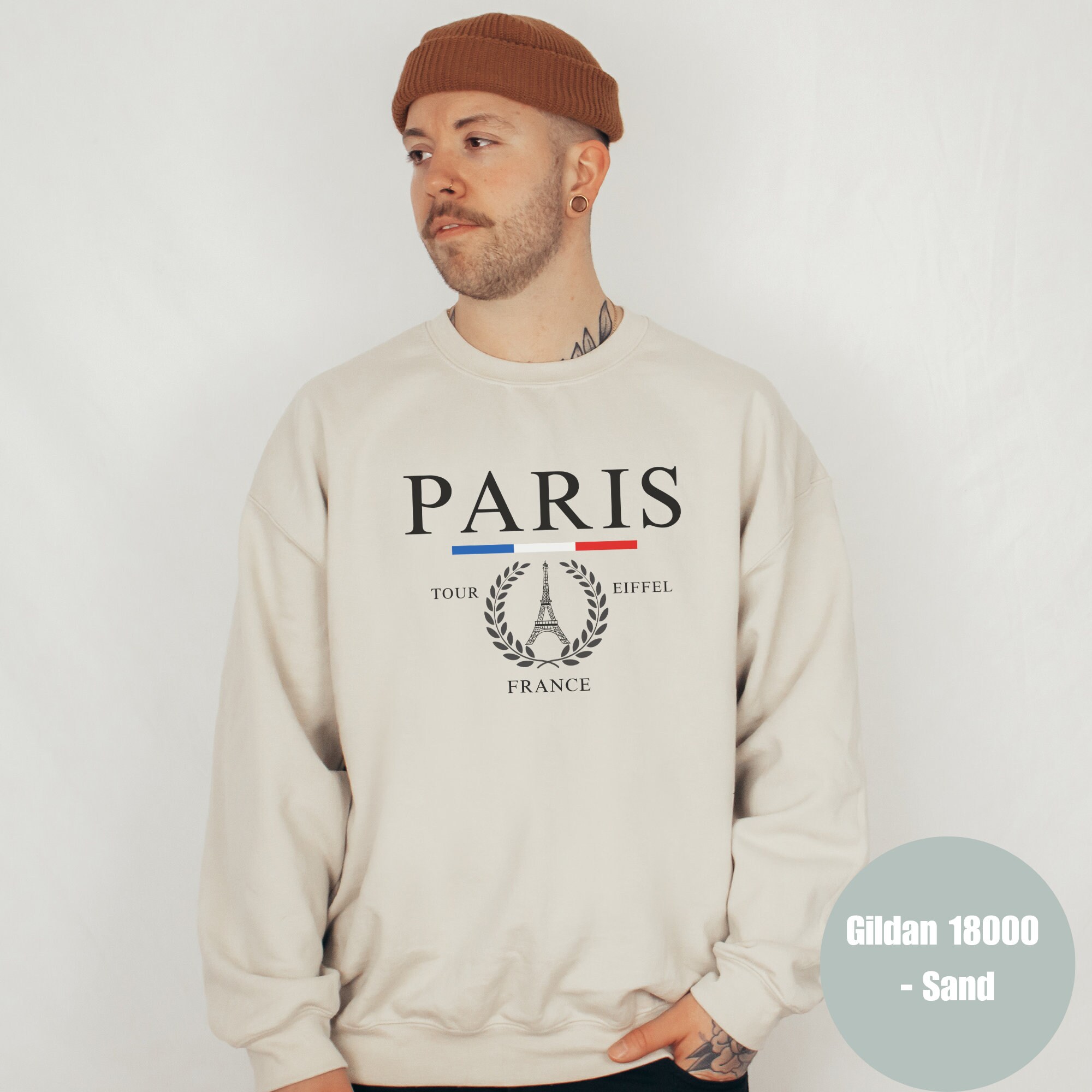 Paris France Relaxed Sweatshirt