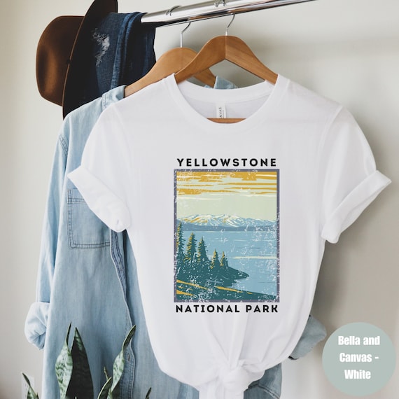 Yellowstone National Park T-Shirt - Distressed And Vintage Yellowstone National Park T-Shirt - Distressed And Vintage