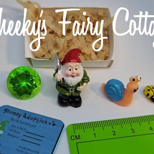 Klitzekleines Mini Wichtel Set, Fantasie und Rollenspiel. Streichholzschachtel-Wichtel, adoptieren Sie einen entzückenden Mini-Wichtel, Mit Geburtsurkunde. Niedliche Kinder