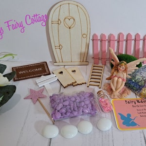 Starterfeeset, fantasie en fantasiespel. Adopteer een schattige fee met geboorteakte. Leuke kinderen voor kinderen.