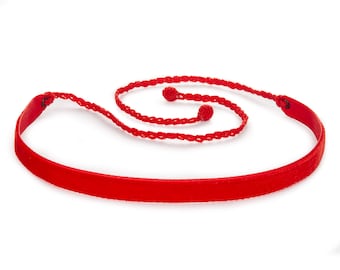 deep red velvet choker necklace / colored velvet chokers / thin red choker / red choker / gothic velvet choker / burgundy choker