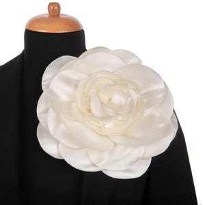 Extra Large Rose Flower Brooch, Handmade Oversized Brooches for Women, Bridal Flowers Pins