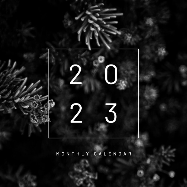 Modern Calendar Etsy