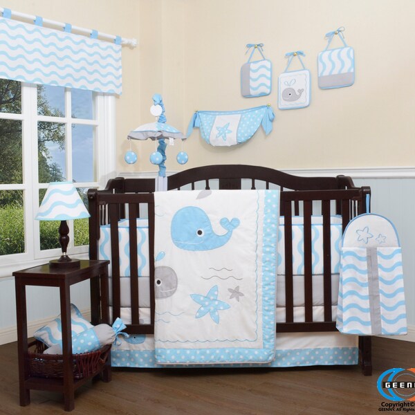 Whale Crib Bedding Etsy