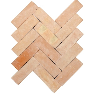 Natural Bejmat Zellige Tiles Handmade in Morocco | Authentic Terracotta Moroccan Tile | Kitchen Bathroom Wall Floor