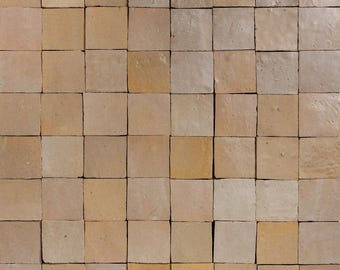 Zellige Gray Beige 30x30 cm – Handmade Moroccan Tiles – Luxury Wall & Floor Tile – Kitchen Backsplash Bathroom Tile – Atlas Zellige